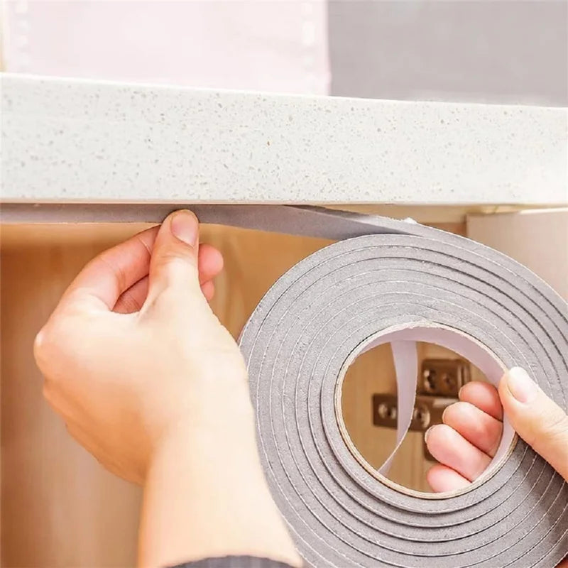 2M Foam Soundproof Window Sealing Strip Self Adhesive Anti Collision Weather Stripping For Doors Windows Furniture Protection
