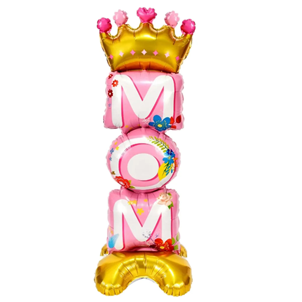 1pc stand Crown MOM DAD Foil Balloons Best Dad Father's Day Balloon Mother's Day Father's Day Decorations