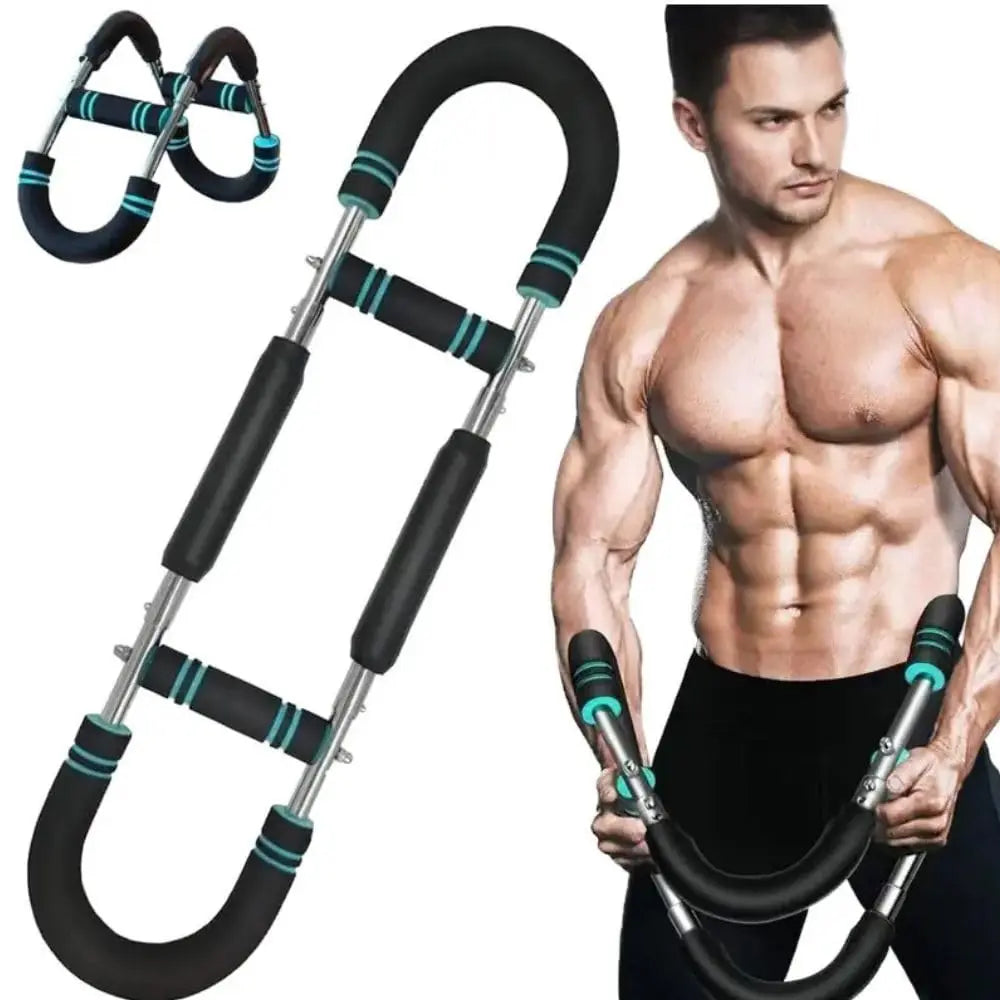Adjustable Resistance Stainless Steel Chest And Arm Trainer for  Detachable Home Gym Equipment Fitness Tool for Upper Body Muscl