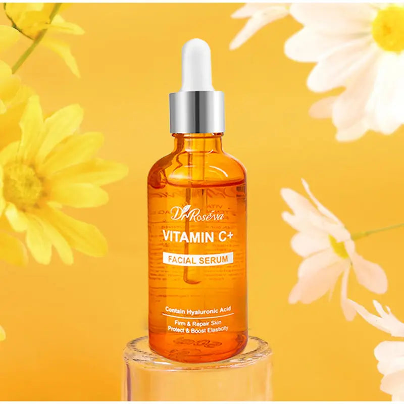 Dr vitamin c brightening skincare set showing front packaging with orange and white color design for radiant skin care.