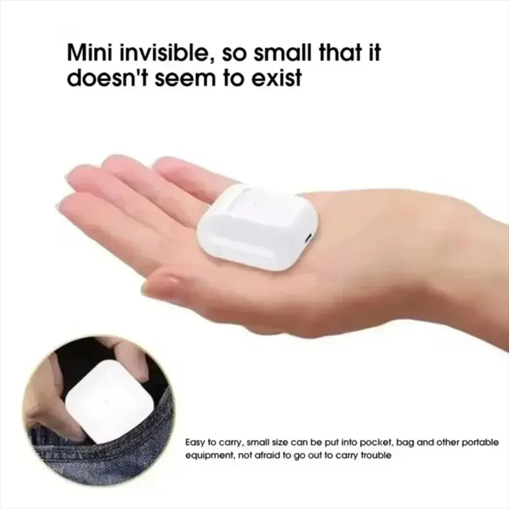 Étui de charge compact blanc pour écouteurs sans fil Bluetooth avec suppression active du bruit