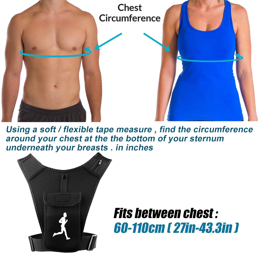 Adjustable Running Vest Phone Holder for Men Women, Cell Phone & Key Pouch, Hydration Vest Train Free Workout Gear -Lightweight