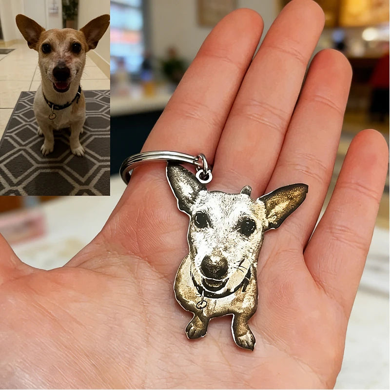 Custom Keychain Personalized Unique Engraved Cute Pet Accessories Quality Sainless Steel Laser Engraved New Trends Unique Gift
