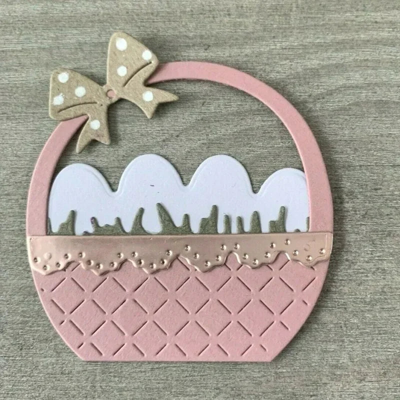 Easter Eggs Flower Basket metal Cutting Dies Stencils DIY Scrapbooking Paper/photo Cards Embossing Dies