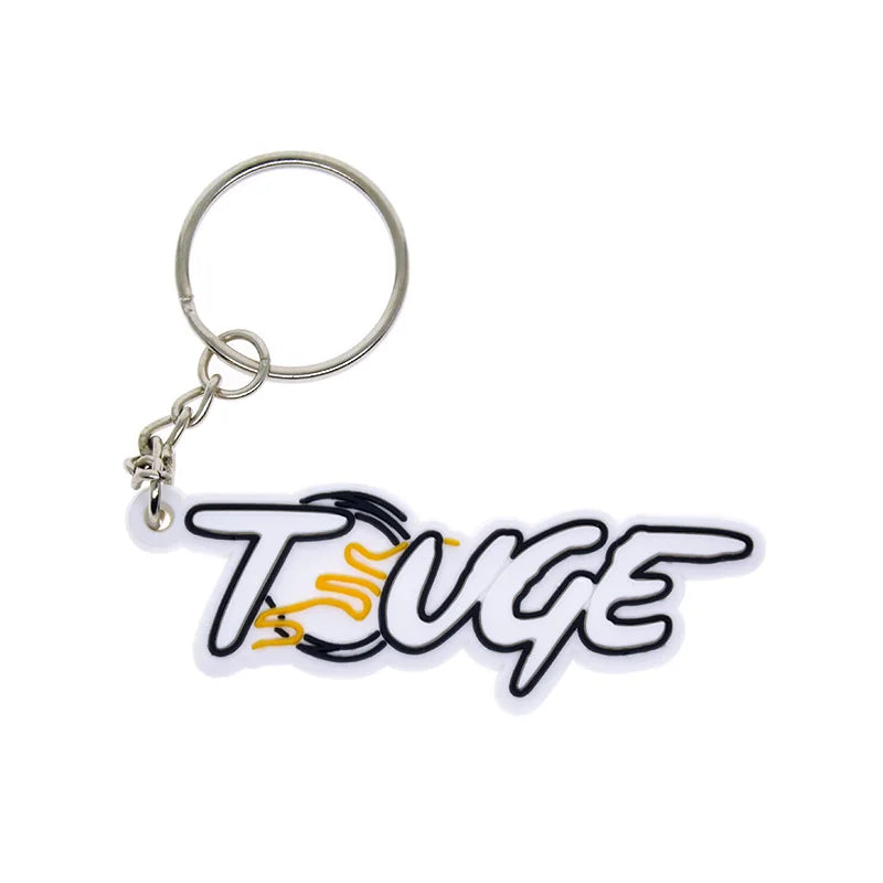 2D Custom Design Soft PVC Keychain Personalized Rubber Key Ring Wholesale Key Pendant