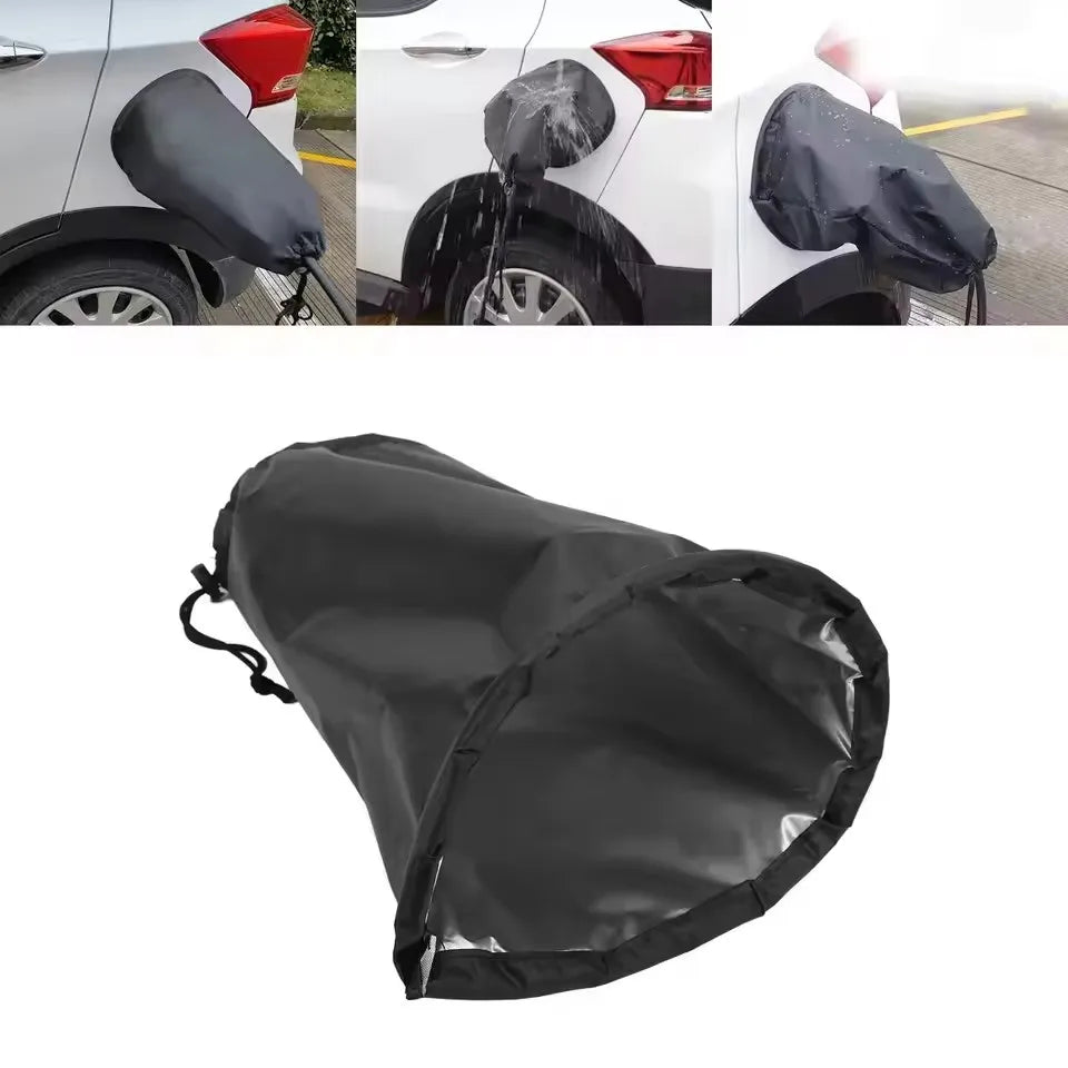 Car Charging Port Rain Shelter Waterproof Outdoor Charger Gun Protector EV Magnet Transparent Covers Car Accessories