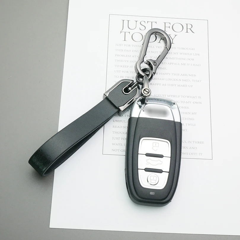 Custom Text Keychain Personalized Text Key Ring Gift For Men Women PU Leather Laser Engraving Customized Name Car Key Chain