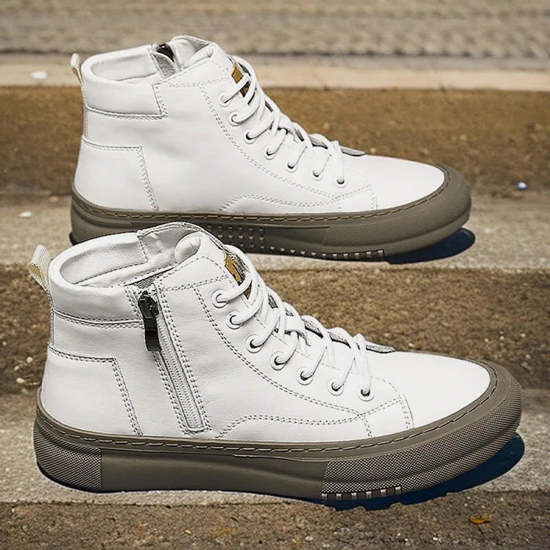 Men's Casual Shoes, Comfortable Sneakers for All Seasons, Lace-Up Men's Shoes, Non-Slip and Wear-Resistant Hiking Boots, Trekking Boots, Breathable Uppers, Suitable for Daily Wear, Outdoor Travel, Mountaineering, Hiking, Wear