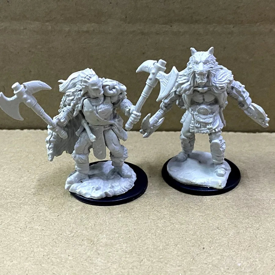 Lot Skeletons Dragonborn Fighter Orc Barbarian Paladin Dwarf Fighter Warlock Miniatures Nolzur's Miniatures Board Game Models