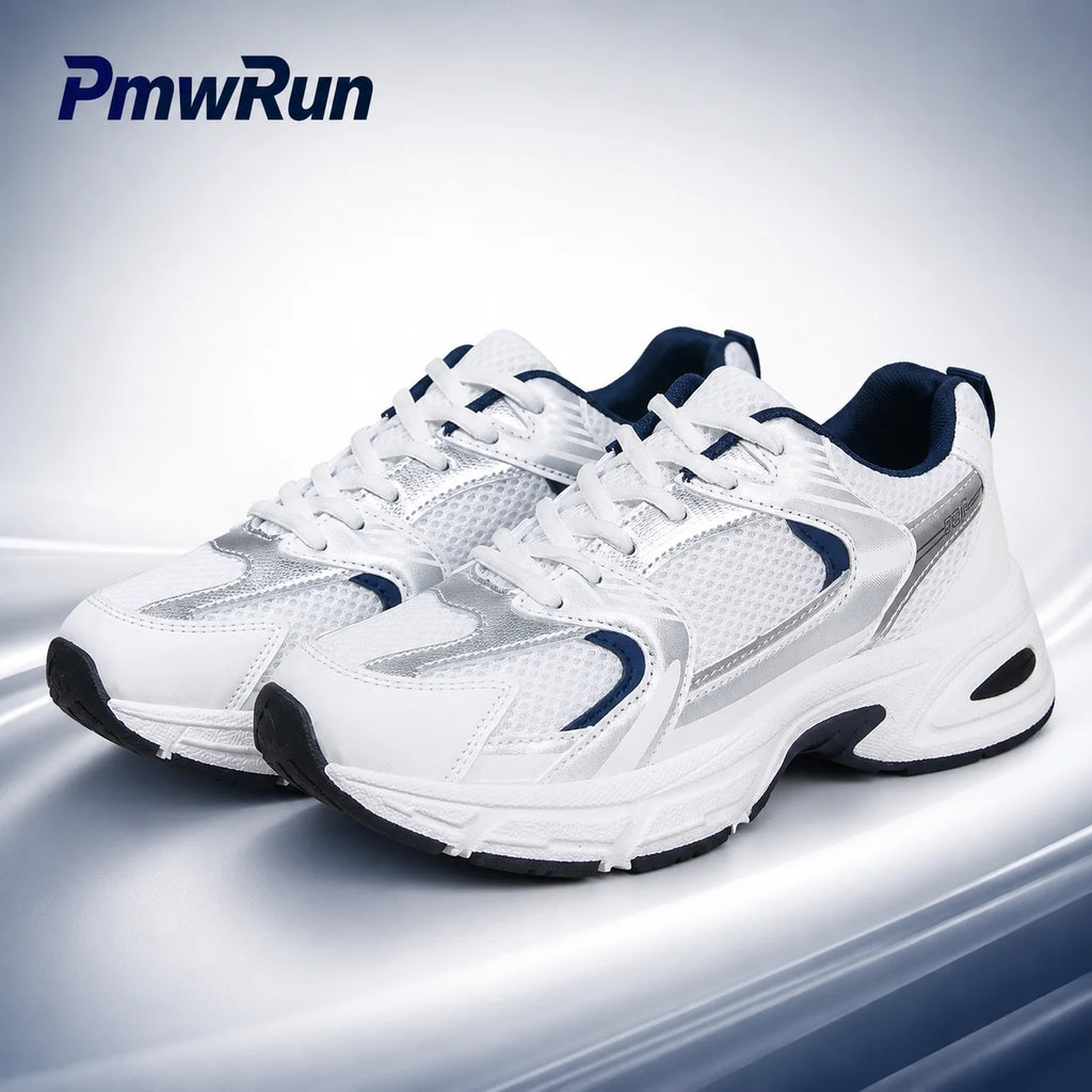 PU Leather Women's Sport Shoes Trend Fashion Breathable Sneakers For Women Anti-slippery Outdoor Female Running Footwear
