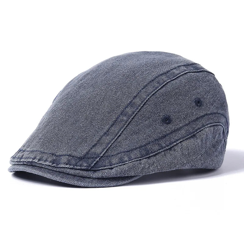 Washed Old Cap Men's British Retro Forward Hats Trendy European and American Hats Comfortable Fit Classic Style 58cm Adjustable