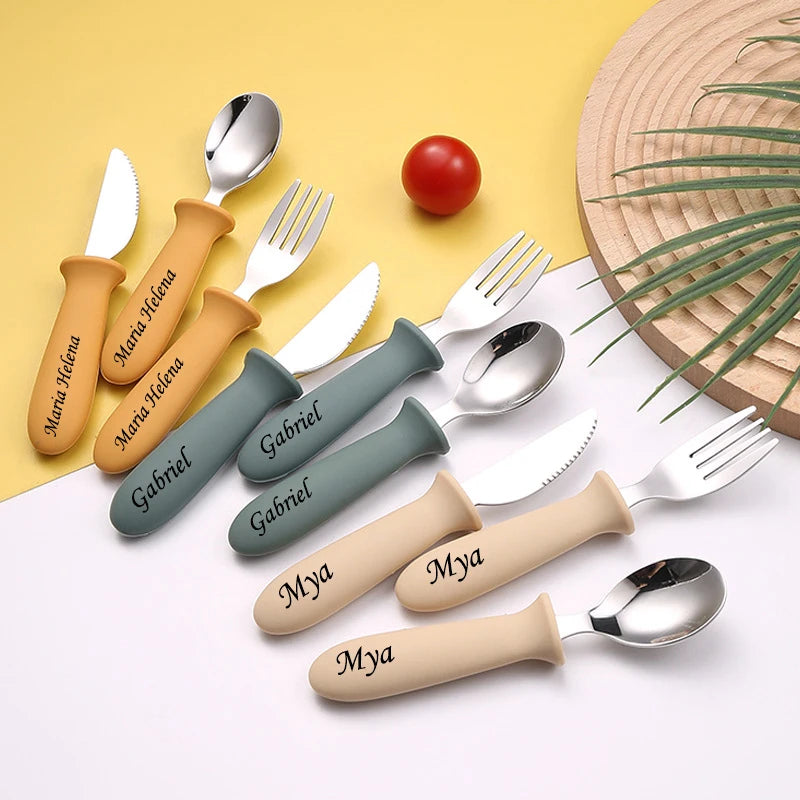 Customizable Dining Utensils Set - Spoon Fork Knife - Home  Customized Tableware Kit Unique exclusive tableware set