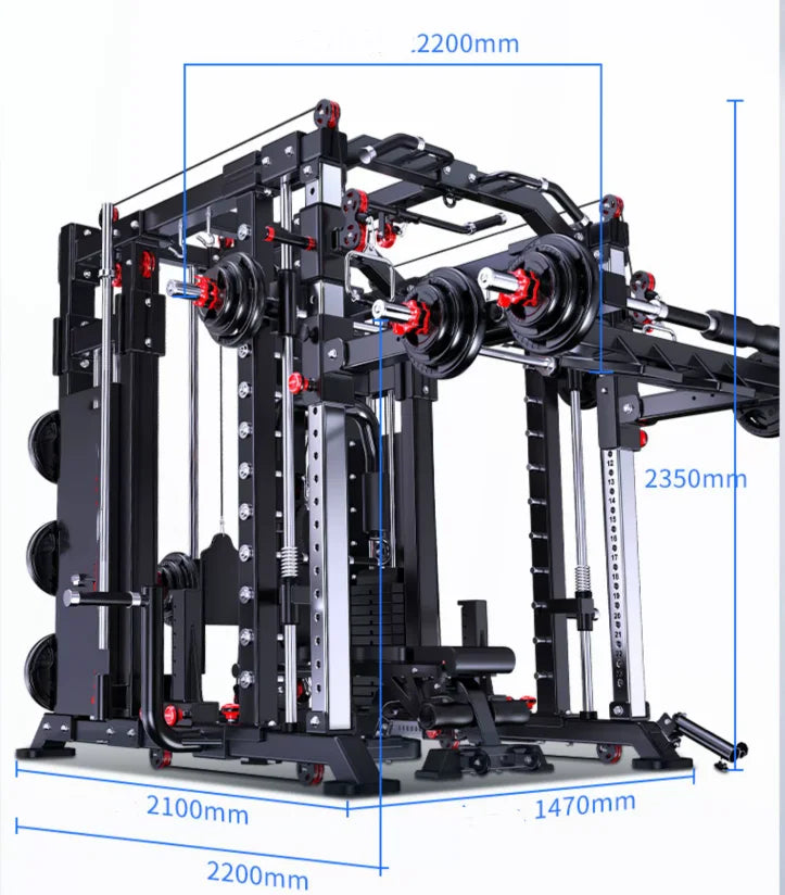 Comprehensive Training Equipment  Fitness Equipment Integrated Set Combination Squat Rack Multifunctional Gantry Smith