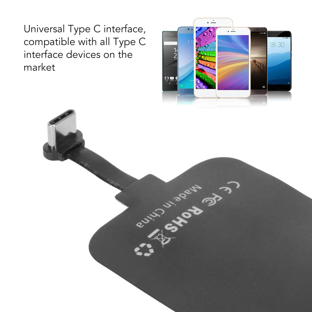 Wireless Charging Receiver 10W Type-C Fast Charging 5V 2A Input Wireless Charging Receiver for Mobile Phone Wireless Charging