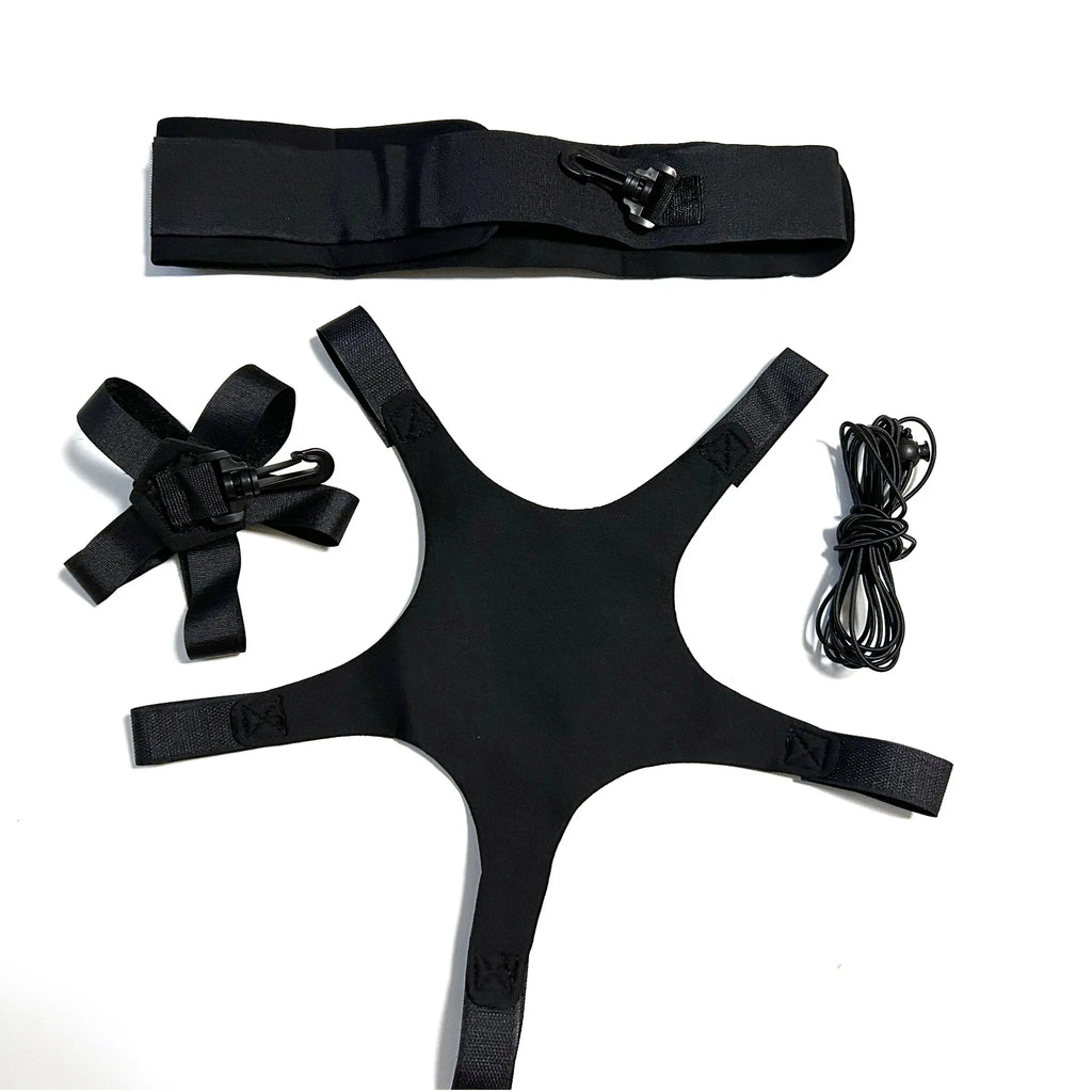 Football Dribbling Belt Training Equipment with Rope Bag Rebound Practice Belt for Ball Control And Soccer Skills Improvement