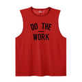 Men's Gym Clothing DO THE WORK Printed Sports Quick Dry Bodybuilding Shirts Casual Breathable Mesh O-neck Muscle Fitness Vests