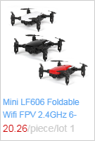 Black and red mini lf60b foldable remote control drones with wi-fi fpv 2.4ghz 6-channel technology designed for high quality aerial control and compact portability in a package includes remote control helicopter high quality toy.