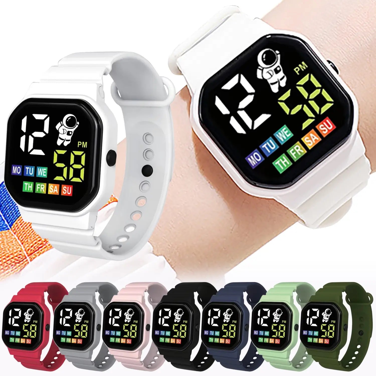 Electronic Watch For Boys Girls Children Outdoor Sport Watches LED Display Multi-function Digital Watch Alarm Clock reloj hombre