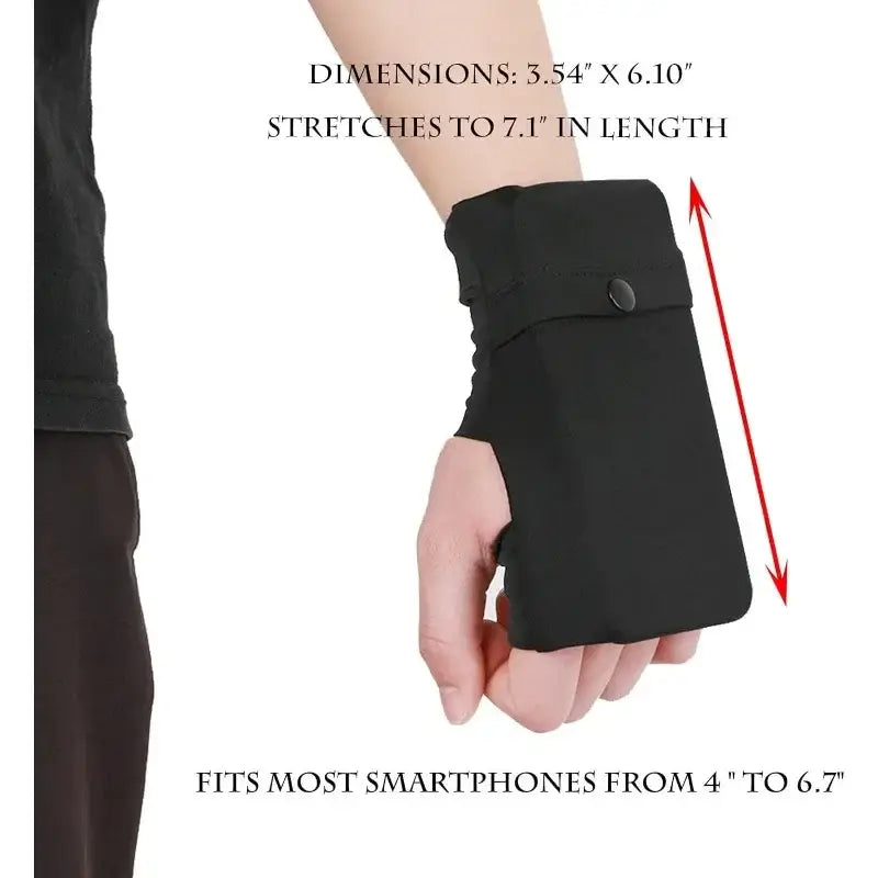 Sports Wrist Bag Multifunctional Running Bags Portable Cycling Pocket Wrist Band Wallet Safe Storage Wallets for Outdoor Hiking