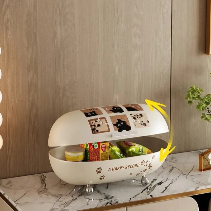 Versatile Storage Box Cosmetic Entryway Living Room Snack Jewelry Organizer - Eco-Friendly Home Organization Solution