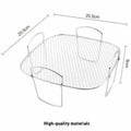 Kitchen Utensils Cook Multiple Foods Air Fryer Grille Suitable For Air Fryers Oven Grill Stainless Steel Stackable Grill