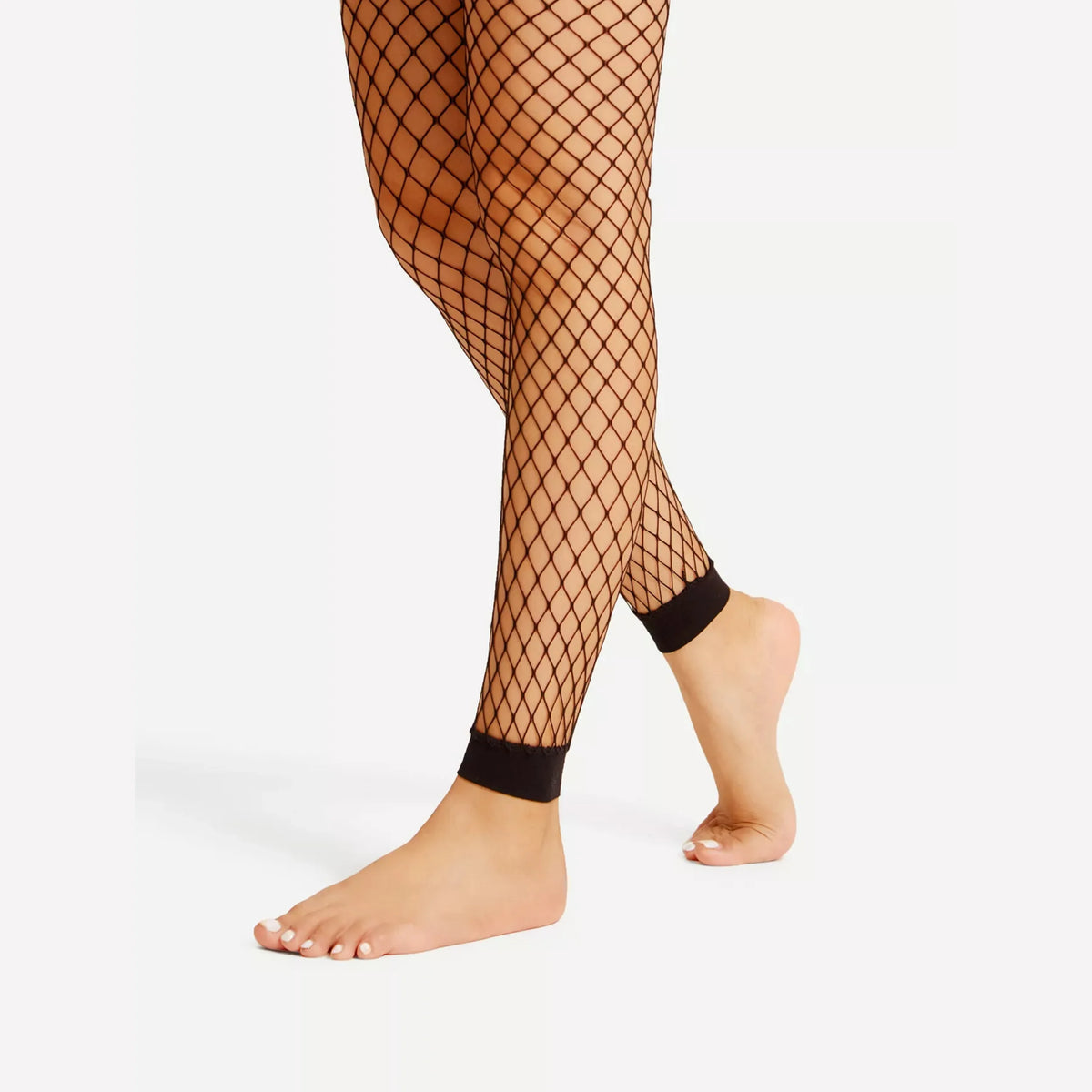 1 Pairs Women's Nine-Point Mesh Socks Sexy Hollow Fishnet Socks Nine-Point Leggings Mesh Socks
