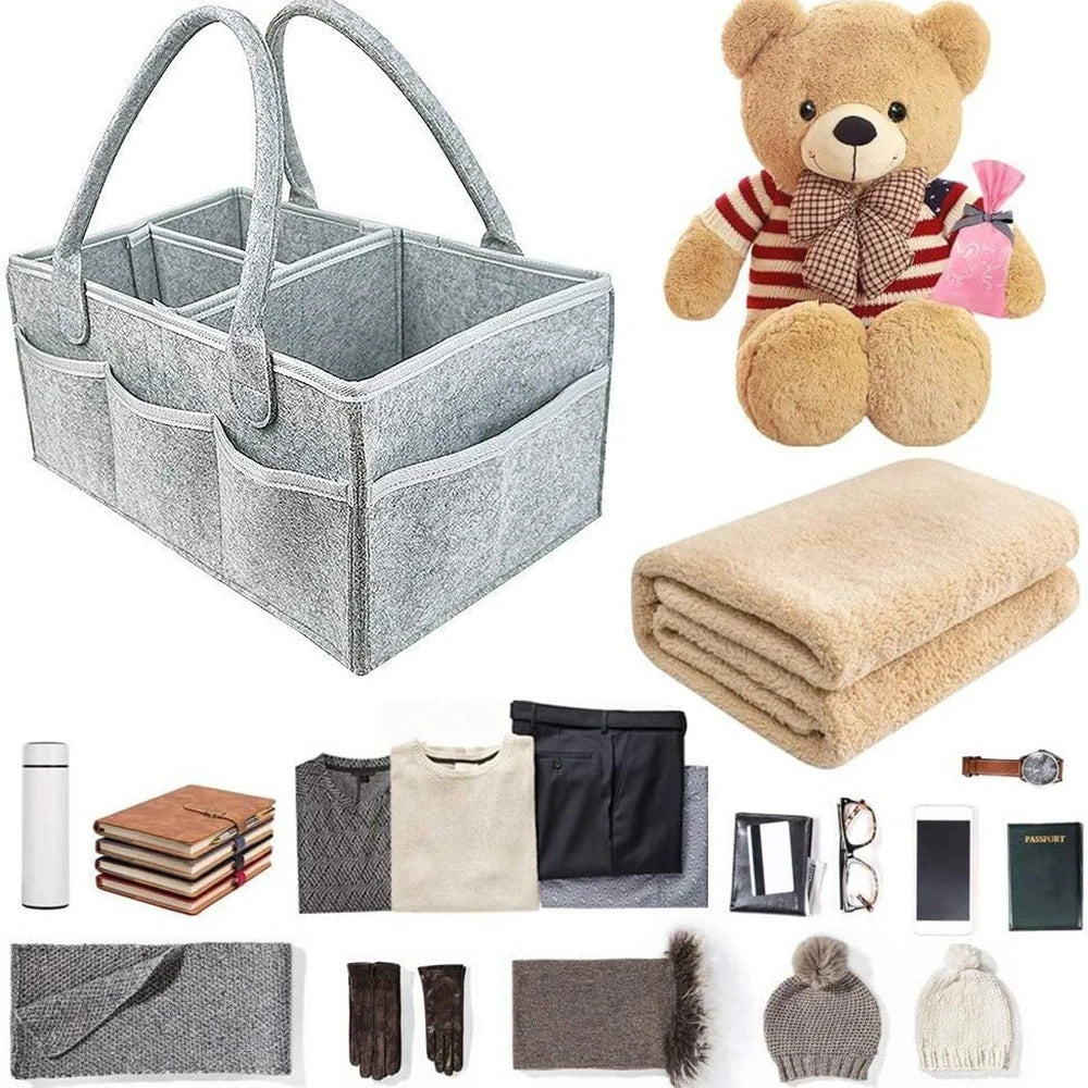 Baby Storage Bag Large Capacity Scientific Division Of Labor Lightweight And Convenient To Carry Stroller Accessories