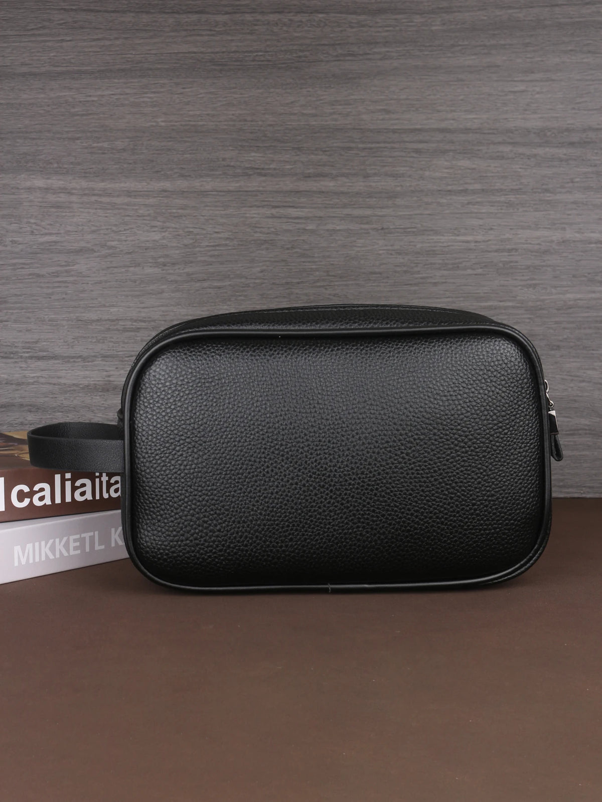 Men's Business Clutch Bag Travel Essentials Outdoor Toiletry PU Portable Handheld Cosmetic Bag Large Capacity Elegant Design