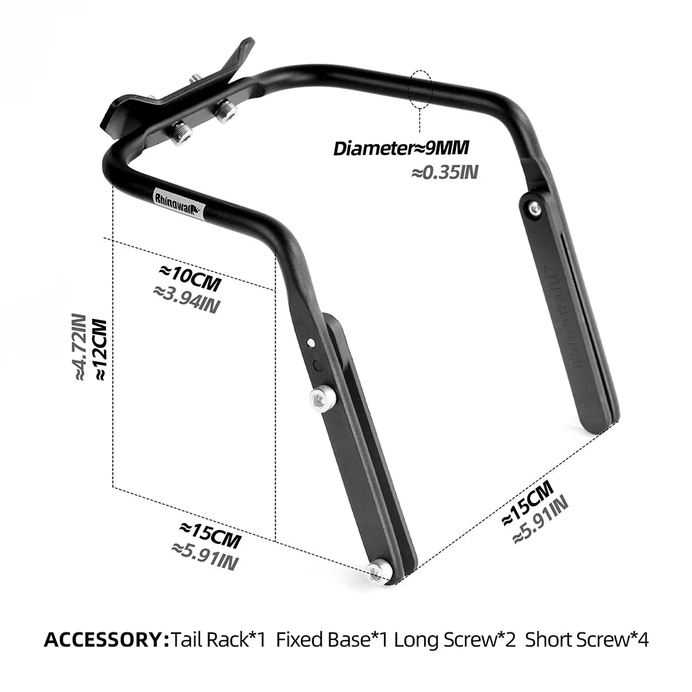 Rhinowalk Bicycle Saddle Tail Bag Stabilizer Bracket Aluminum Alloy Holder Rear Rack Anti Sway Bag Stabilizer Bike Accessories