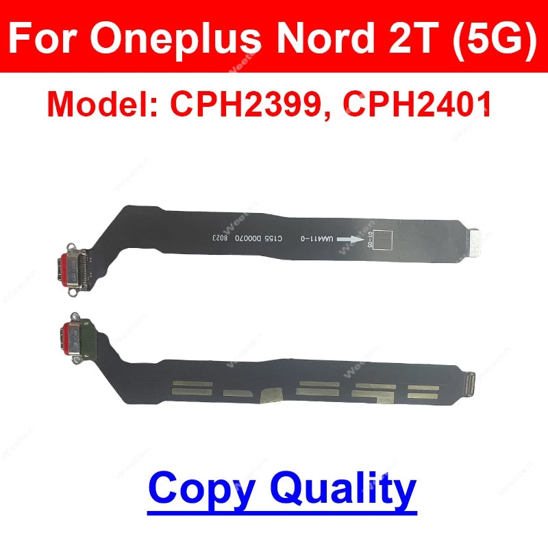 USB Charging Jack Dock Board Flex Cable For Oneplus 1+ Nord Nord2 2T 3 Nord CE 5G Charger USB Port Connector Flex Ribbon Parts