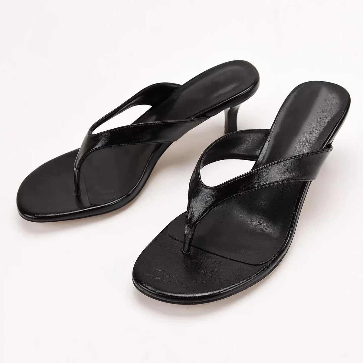 *Fashionable Hot Selling Elegant Sexy Casual Sandals for Women Summer New Comfortable Toe Clamped Banquet High-heeled Slippers