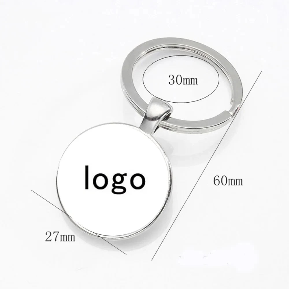 Personalized Logo Keychain Company Logo Customization Black And White Photos Color Photos Private Family Customization