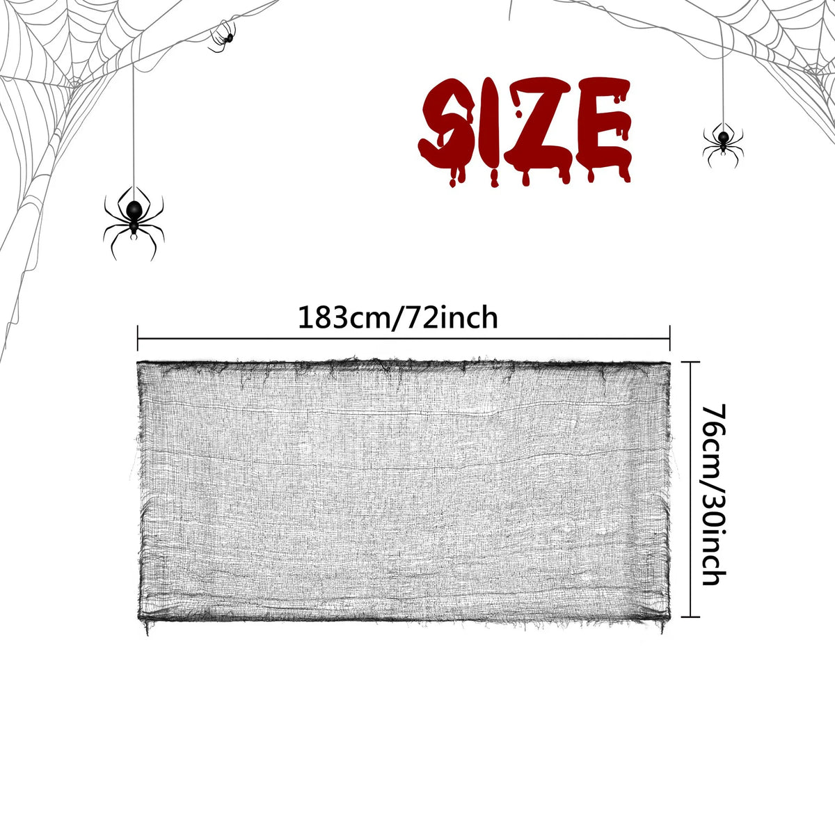Halloween Gauze Decoration Haunted House Atmosphere Decor Accessories Scary Gauze Home Garden DIY Decoration Suplies Propshallow