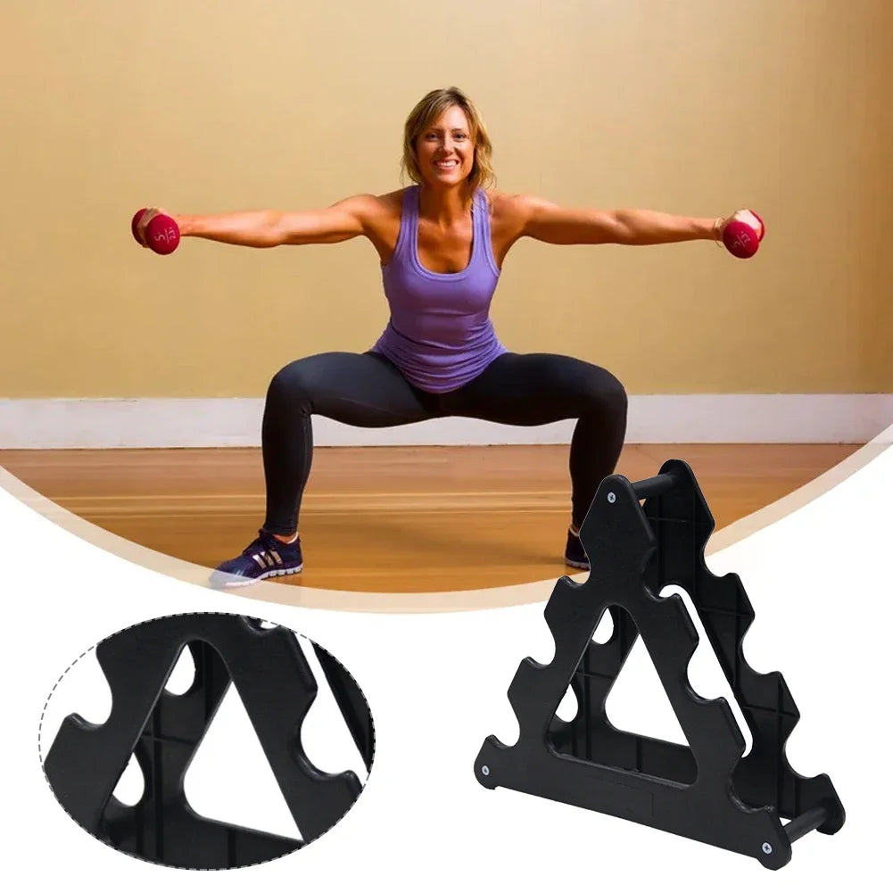 Weight Storage Organizer 3 Tier Dumbbell Rack Stand Only Compact Weight Rack for Dumbbells Small for Home Gym Workout