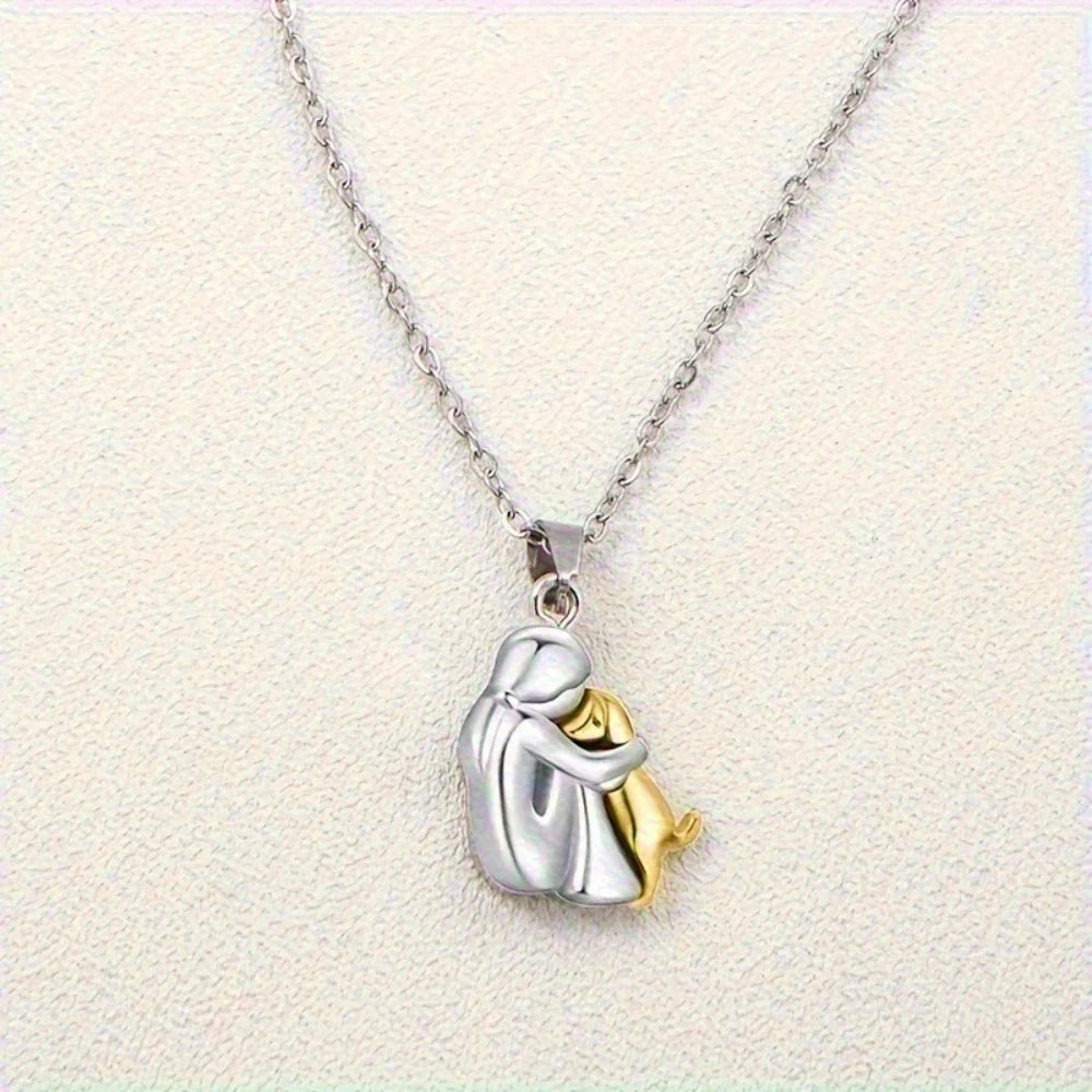 Cute Girl Puppy Pendants Necklaces Fashion Simple Personalized Alloy Women and Dog Necklace Animal Pet Jewelry Accessories Gifts
