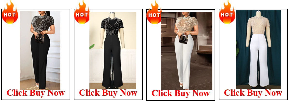 black beaded high waisted jumpsuit featuring a short-sleeve fitted bodice and flared pants designed for elegant parties