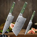 TAMZUO Damascus Steel Kitchen Chef Knife Tools Set For Kitchen Fruit Cooking Utility Knife  Cooking Tools  ножи кухонн