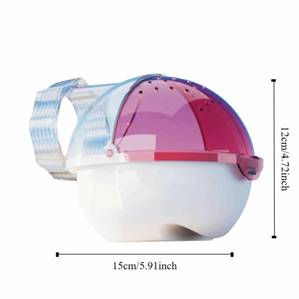 Cute External Hamster Bathroom Toy Toilet DIY Hamster Bathtub Pet Accessories Acrylic Hamster Sauna Room Hamster Care