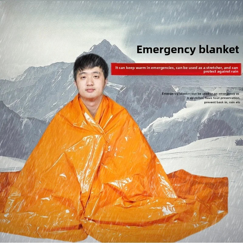 Outdoor PE Emergency Blanket Life-saving Blanket Disposable Radiation Protection Blanket Survival Blanket Earthquake Rescue