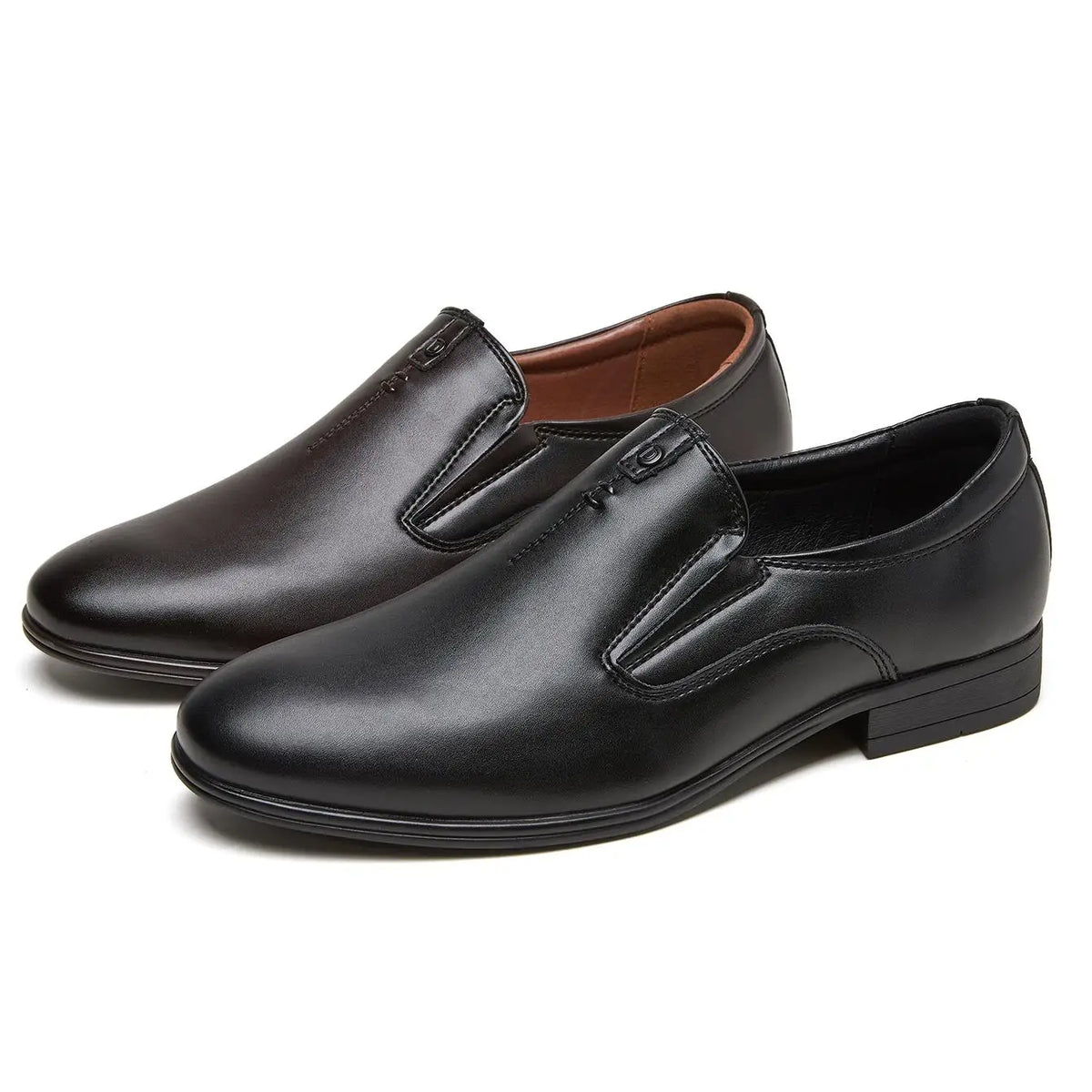 Desai Men's 2026 Autumn Winter PU Leather Slip-on Dress Shoes Non-slip Sole Leather Casual Shoes For Business Wedding Occasions
