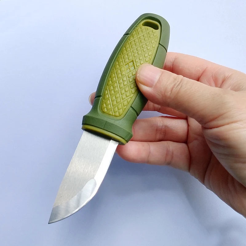 Kitchen tools, fruit peeling knife, stainless steel blade, plastic handle, outdoor camping climbing EDC tool ﻿