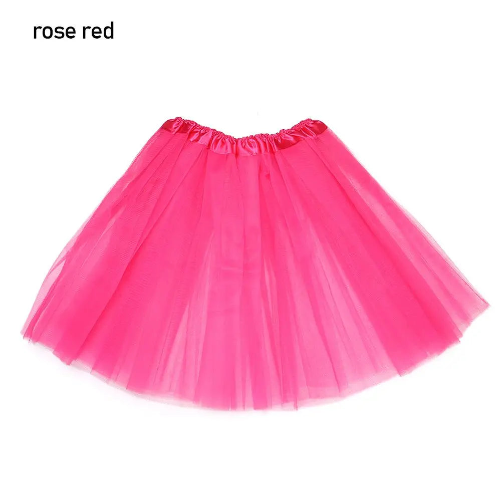 Fashion Elastic Pleated Dance Party Ballet Skirts Tutus Skirt Puffy Skirts Lolita Petticoat