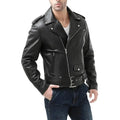 New Men's Pu Leather Motorcycle Jacket Spring Autumn Fashion Black Slim Fit Diagonal Zipper Coat Male Casual Outerwear Jackets