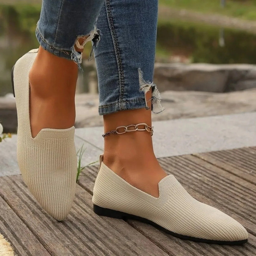 Women's Casual Shoes Low Heel Ballet Flats Barefoot Elegant Woman Sneakers Socofy Comfortable Pointed Toe on Offer Lolita Shoes