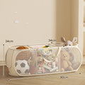Kids Toy Storage Bin, Portable Large Capacity Organizer Basket for Plush Toys, Building Blocks, Home Playroom Organization