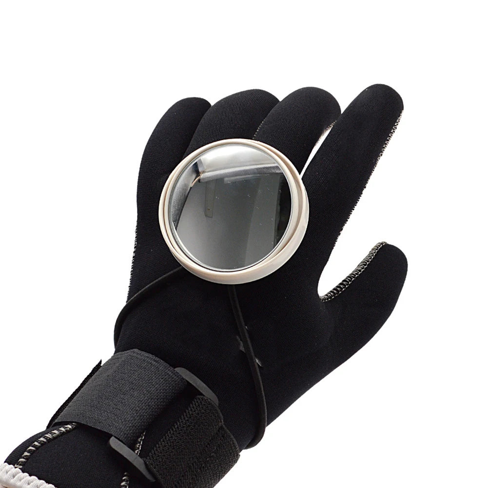 Scuba Diving Wrist Mirror Adjustable Strap Safety Equipment For Underwater Diving Rearview Mirror Swimming Accessories