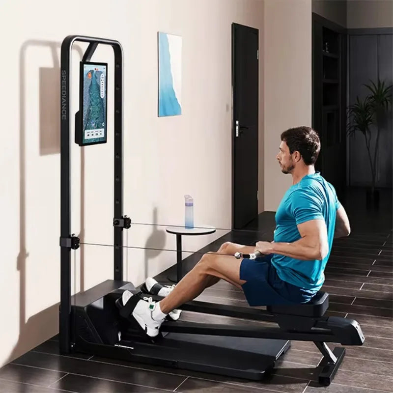 Gym Monster Smart Accessories Intelligence Fitness Lever Row Rower Rowing Machine for All in One Home Trainer