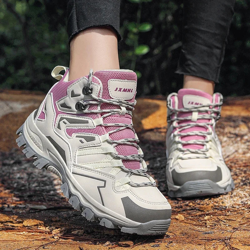 2025 New Hiking Shoes Camping Boots Ladies Waterproof Unisex Outdoor Hiking Sports Shoes Walking Shoes Non-slip Hiking Shoes