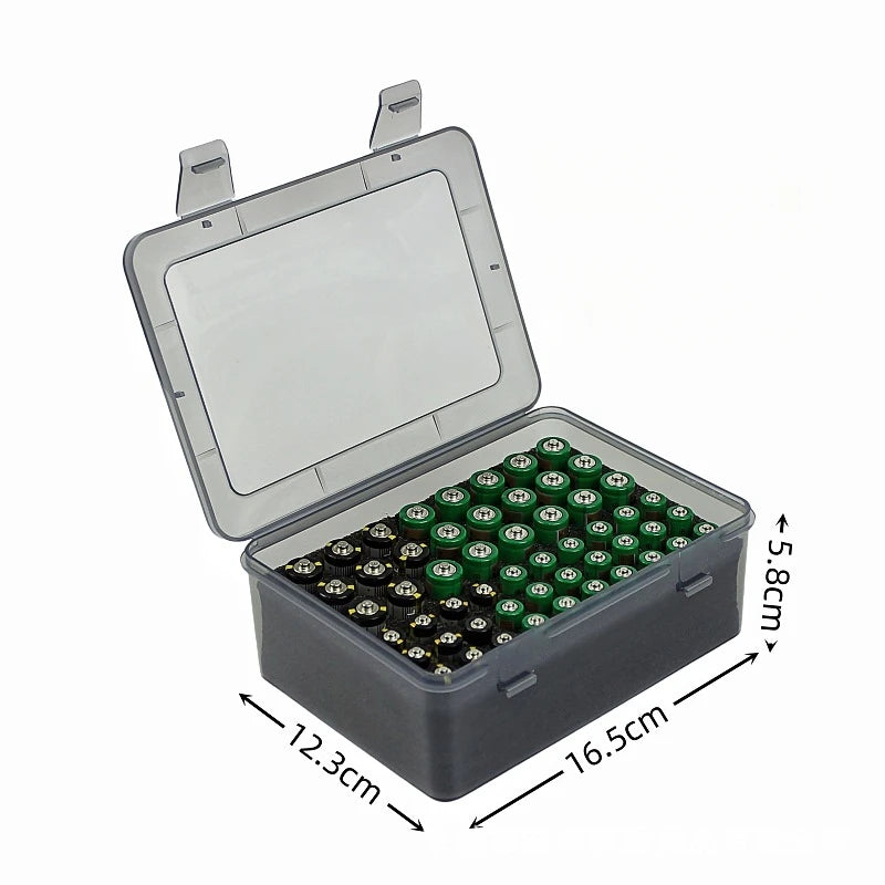Battery Storage Organizer Holder Holds 54 AA AAA Batteries, Battery Box Case Garage Container,Home Drawer Organization Dispenser
