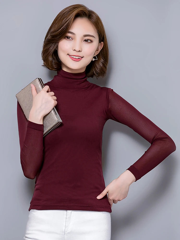 long sleeve shirt women tops chemise femme women blouses 2026 sexy lace blouse blusas y camisas mujer camisa feminina